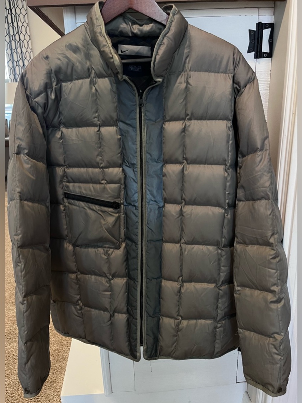 Mens Nike Puffer Coat size XL Green